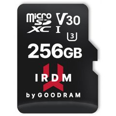 GOODRAM 256 GB microSDXC UHS-I U3 V30 IRDM + SD adapter IR-M3AA-2560R12 326229 фото