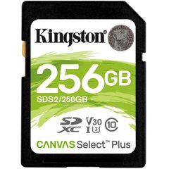 Kingston 256 GB SDXC Class 10 UHS-I U3 Canvas Select Plus SDS2/256GB 323508 фото