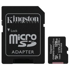 Kingston 128 GB microSDXC Class 10 UHS-I Canvas Select Plus + SD Adapter SDCS2/128GB 323523 фото