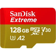 SanDisk 128 GB microSDXC UHS-I U3 V30 A2 Extreme (SDSQXAA-128G-GN6MN) 329225 фото