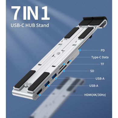 Choetech USB Type-C Hub 7-in-1 (HUB-M43-SL) 1605921 фото