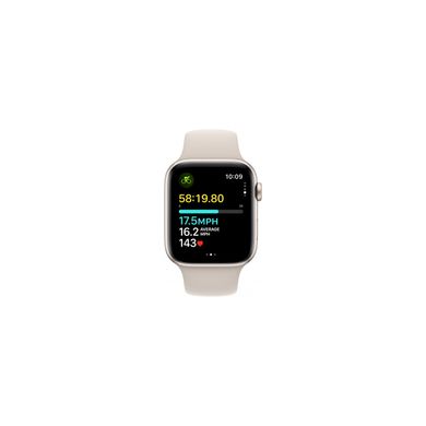 Apple Watch SE 2 GPS 44mm Starlight Aluminium Case with Starlight Sport Band S/M (MRE43) 329759 фото