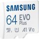 Samsung 64 GB microSDXC Class 10 UHS-I U1 V10 A1 EVO Plus + SD Adapter MB-MC64KA 330277 фото 2