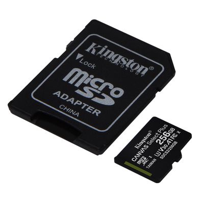 Kingston 256 GB microSDXC Class 10 UHS-I U3 Canvas Select Plus + SD Adapter SDCS2/256GB 323521 фото