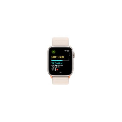 Apple Watch SE 2 GPS 44mm Starlight Aluminium Case with Starlight Sport Loop (MRE63) 329761 фото