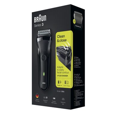 Braun Series 3 300s Black/Green 6587835 фото