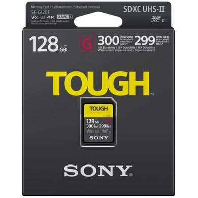 Sony 128 GB SDXC UHS-II U3 V90 TOUGH SFG1TG 323171 фото