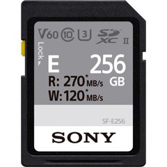 Sony 256 GB SDXC UHS-II U3 V60 SFE256.ET4 323177 фото