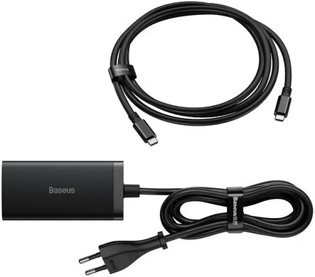 Baseus GaN5 Pro Desktop Fast Charger 67W + USB Type-C Black (CCGP110201) 331051 фото
