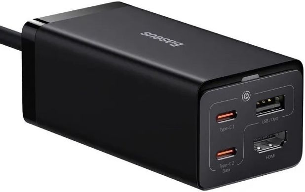 Baseus GaN5 Pro Desktop Fast Charger 67W + USB Type-C Black (CCGP110201) 331051 фото