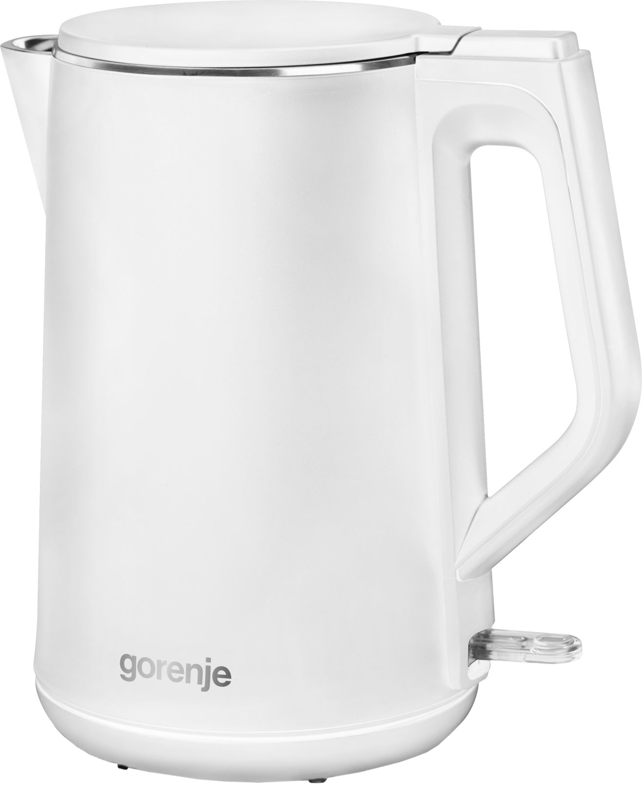 COMFEE 1.5L Dual-Wall Electric Kettle with Stainless Steel Inner White