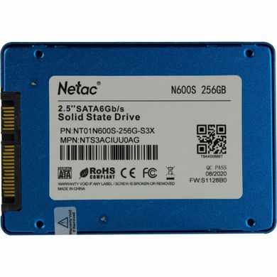 Netac N600S 256 GB (NT01N600S-256G-S3X) 323324 фото