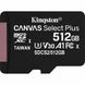 Kingston 512 GB microSDXC Class 10 UHS-I U3 Canvas Select Plus SDCS2/512GBSP 323518 фото 1
