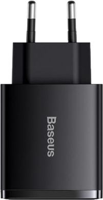 Baseus Compact Quick Charger 2xUSB U+C 30W Black (CCXJ-E01) 329793 фото