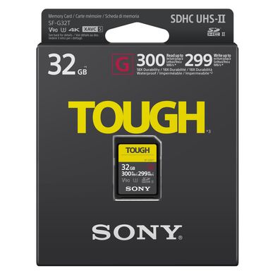 Sony 32 GB SDHC UHS-II U3 V90 TOUGH SF32TG 323178 фото