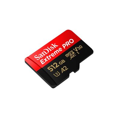 SanDisk 512 GB microSDXC UHS-I U3 Extreme Pro + SD Adapter SDSQXCD-512G-GN6MA 327477 фото