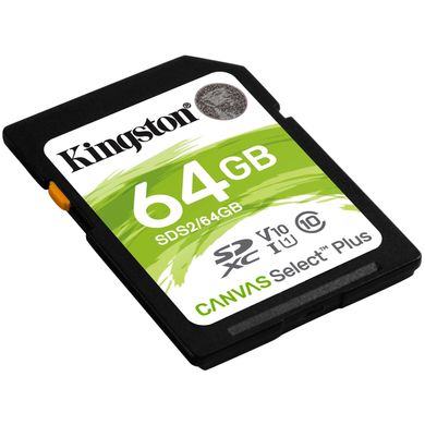 Kingston 64 GB SDXC Class 10 UHS-I Canvas Select Plus SDS2/64GB 323507 фото