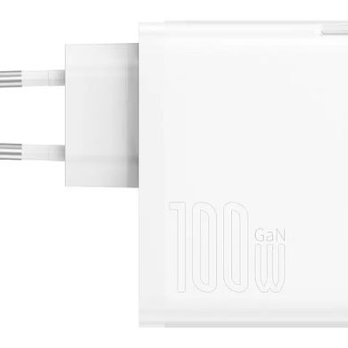 Baseus GaN5 Pro Fast Charger Type-C+USB 100W White (CCGP090202) 331055 фото