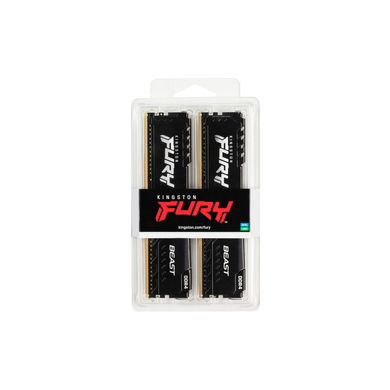Kingston FURY 16 GB (2x8GB) DDR4 2666 MHz Beast Black (KF426C16BBK2/16) 306350 фото