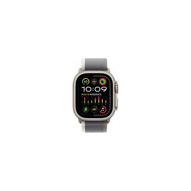 Apple Watch Ultra 2 GPS + Cellular 49mm Titanium Case with Green/Gray Trail Loop - M/L (MRF43) 331540 фото
