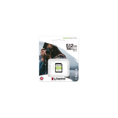 Kingston 512 GB SDXC Class 10 UHS-I U3 Canvas Select Plus SDS2/512GB 325968 фото