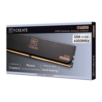 TEAM 32 GB (2x16GB) DDR5 6000 MHz T-Create Expert (CTCED532G6000HC38ADC01) 325279 фото