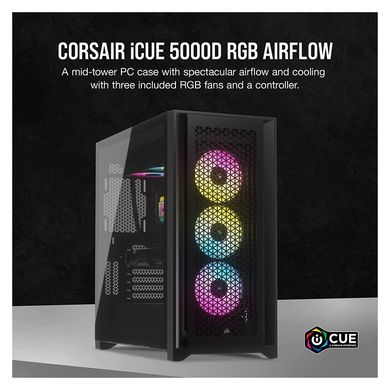 Corsair iCUE 5000D RGB AirFlow Black (CC-9011242-WW) 326596 фото