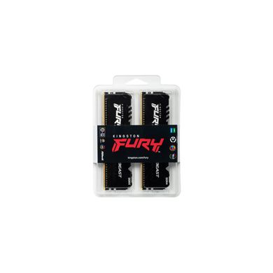 Kingston FURY 32 GB (2x16GB) DDR4 3600 MHz Beast RGB (KF436C18BBAK2/32) 323582 фото