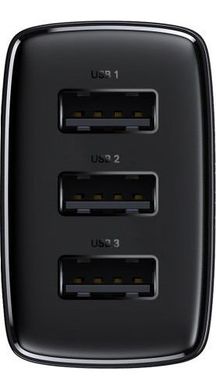 Baseus Compact Charger 3U 17W Black (CCXJ020101) 318213 фото