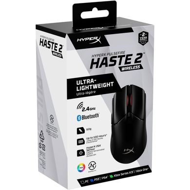 HyperX Pulsefire Haste 2 Wireless Black (6N0B0AA) 317203 фото