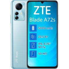 ZTE Blade A72S 4/128GB Blue 320588 фото