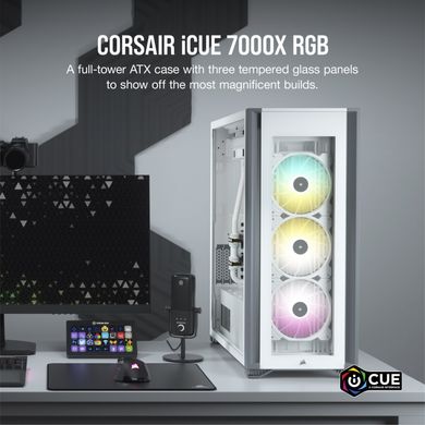Corsair iCUE 7000X RGB Tempered Glass White (CC-9011227-WW) 326602 фото