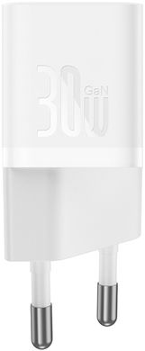 Baseus GaN5 Fast Charger (mini) 1C 30W White (CCGN070502) 321681 фото