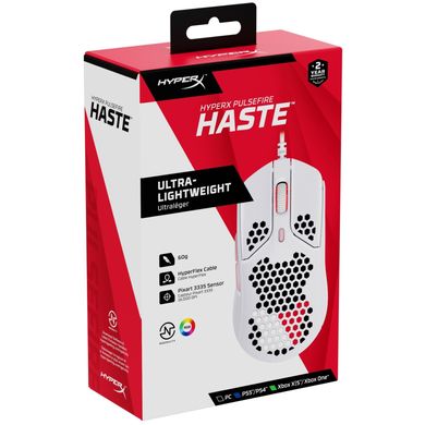 HyperX Pulsefire Haste USB White/Pink (HMSH1-A-WT/G, 4P5E4AA) 317206 фото