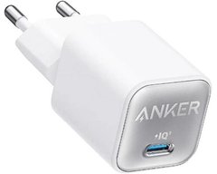 Anker PowerPort 511 Nano III 30W USB-C GaN White (A2147G21) 6895040 фото