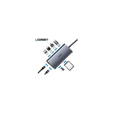 UGREEN 9-in-1 MultiPort Adapter Gray (50538) 325088 фото