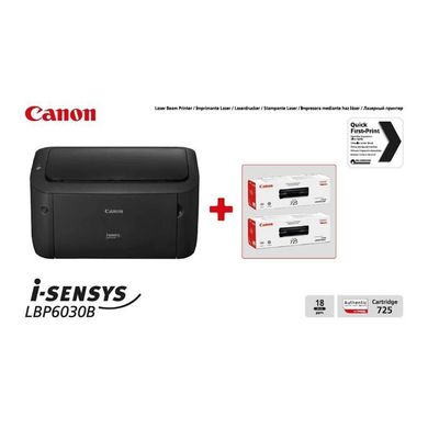 Canon i-SENSYS LBP6030B (bundle 2 cartridges Canon 725) (8468B042) 315877 фото