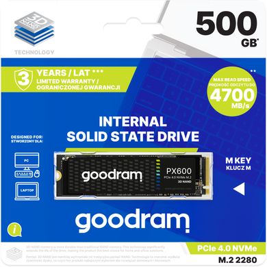 GOODRAM PX600 500 GB (SSDPR-PX600-500-80) 326222 фото
