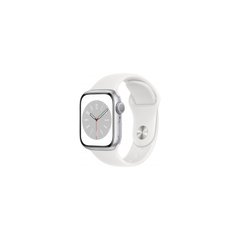 Apple Watch Series 8 GPS 41mm Silver Aluminum Case with White S. Band (MP6K3, MP6L3) 6821835 фото