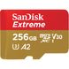 SanDisk 256 GB microSDXC UHS-I U3 V30 A2 Extreme (SDSQXAV-256G-GN6MN) 323244 фото 1