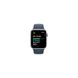 Apple Watch SE 2 GPS 44mm Silver Aluminium Case with Storm Blue Sport Band S/M (MREC3) 6915022 фото 6