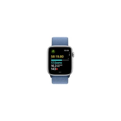 Apple Watch SE 2 GPS 44mm Silver Aluminium Case with Winter Blue Sport Loop (MREF3) 6915024 фото