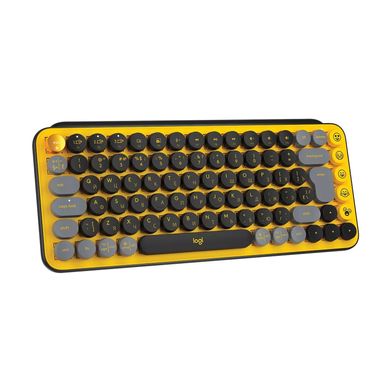 Logitech POP Keys Wireless Mechanical Keyboard UA Blast Yellow (920-010735) 325888 фото