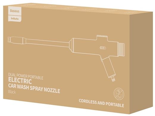 Baseus Dual Power Portable Electric Car Wash Spray Nozzle Black (CRDDSQ-01) 318268 фото