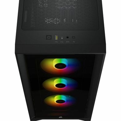 Corsair iCUE 4000X RGB Tempered Glass Black (CC-9011204-WW) 305155 фото