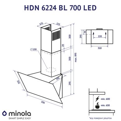 Minola HDN 6224 BL 700 LED 321797 фото