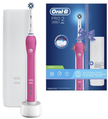 Oral-B PRO2 2500 D 501.513.2 X Pink Cross Action 4210201183488 фото