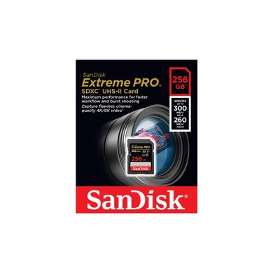 SanDisk 256 GB SDXC UHS-II U3 V90 Extreme PRO (SDSDXDK-256G-GN4IN) 323251 фото