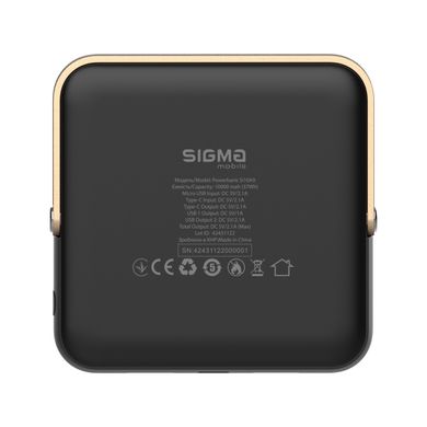 Sigma mobile X-power SI10A9 10000 mAh LED Torch Black 312821 фото