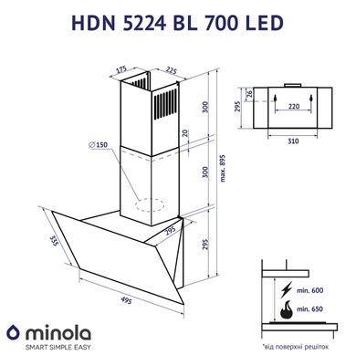 Minola HDN 5224 BL 700 LED 321800 фото
